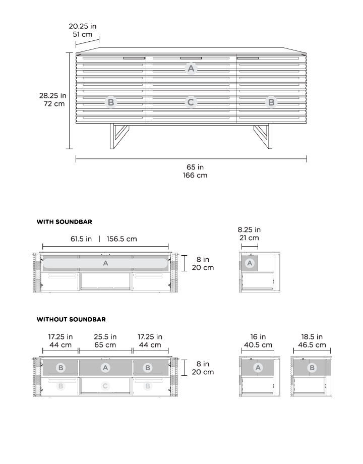 BDI Corridor Media 8177 Media Console - Image 6