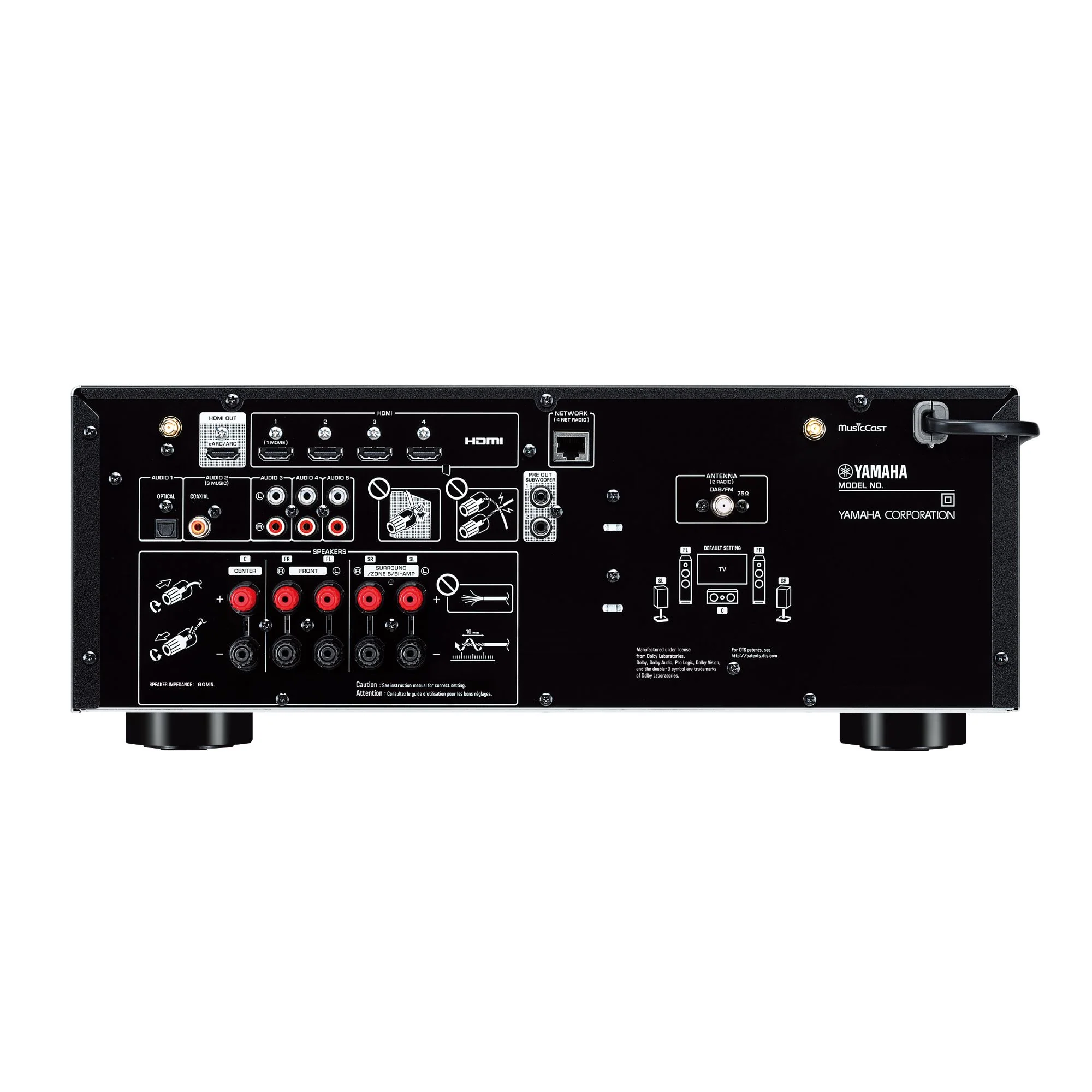 Yamaha RX-V4A 5.2 A/V Receiver - Image 3